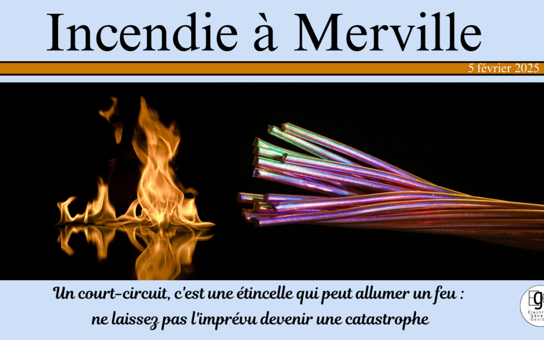 Fait divers – incendie électrique à Merville
