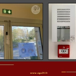 mise en place d’un système d’alarme type 4 conforme aux normes de sécurité incendie, ainsi que l’installation complète de l’éclairage de sécurité (BAES).