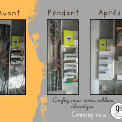 Rénovation tableau électrique AVANT-APRES
